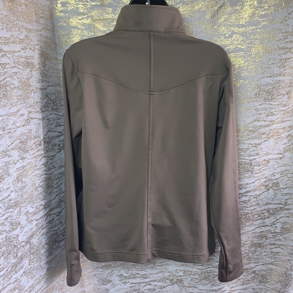 Nike Golf Dri-Fit Taupe Zip Pullover Wicking Jacket Size M - Picture 6 of 12
